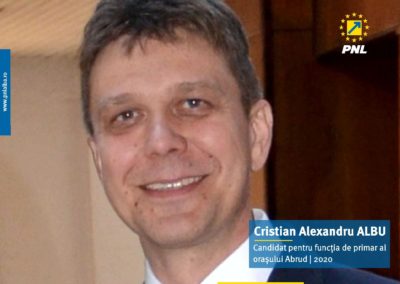 Albu Cristian Alexandru va fi candidatul PNL Alba pentru funcția de primar al orașului Abrud în 2020
