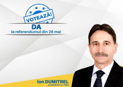 Ion Dumitrel: Votați DA la referendumul din 26 mai pentru o Românie normală și un viitor european