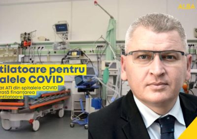 Florin Roman, liderul deputaților PNL: Fiecare pat ATI din spitalele COVID are asigurată finanțarea pentru ventilatoare