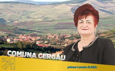 Lenuţa Aldea: În Comuna Cergău toate domeniile sunt cuprinse în portofoliul de investiţii