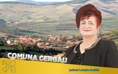 Lenuţa Aldea: În Comuna Cergău toate domeniile sunt cuprinse în portofoliul de investiţii